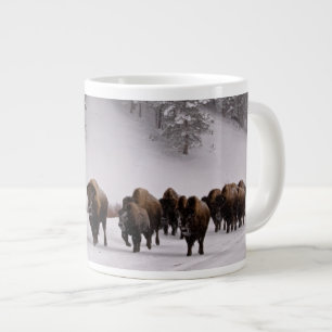Caneca De Café Grande Bison no inverno
