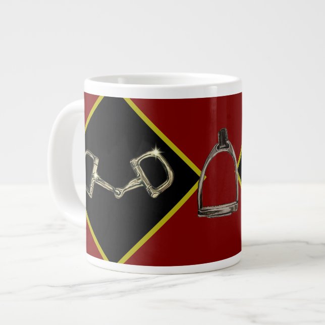 Caneca De Café Grande bit & stirrup (Frente Esquerda)