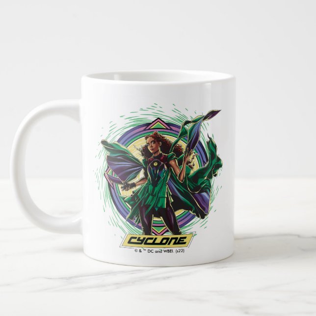 Caneca De Café Grande Black Adam | Cyclone Character Graphic (Esquerda)