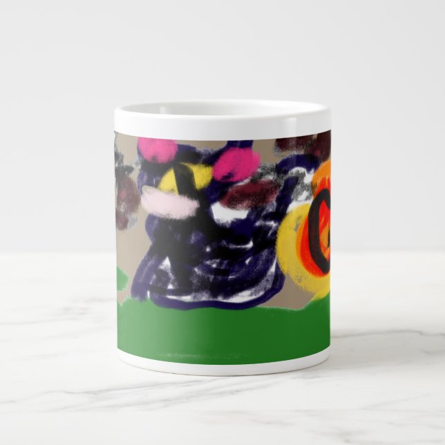 Caneca De Café Grande Black cat Brown (Frente)