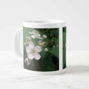 Caneca De Café Grande Blackberry Flowers Mug