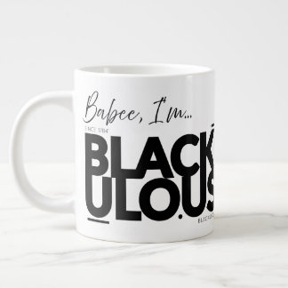 Caneca De Café Grande BLACKULO.US™ "Babee I'm..." - Fundadores Flex 🔥