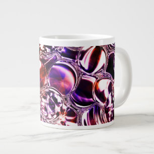 Caneca De Café Grande Blebs de vidro colorido ou pedras de precioso?