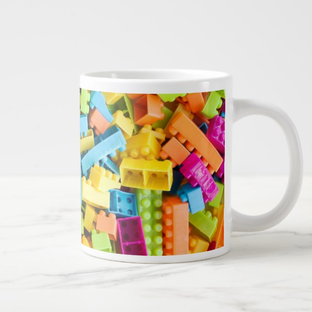 Caneca De Café Grande Blocos de Construção Neo Plástico (Direita)