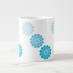 Caneca De Café Grande Blue Bloom