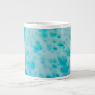 Caneca De Café Grande Blue Crush - Obra de Arte Costeira Abstrata