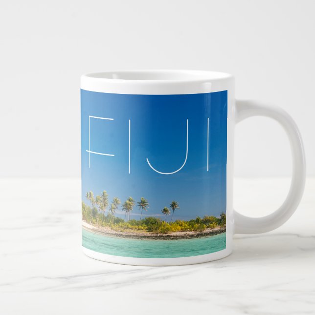 Caneca De Café Grande Blue Lagoon Seascape, Fiji (Direita)