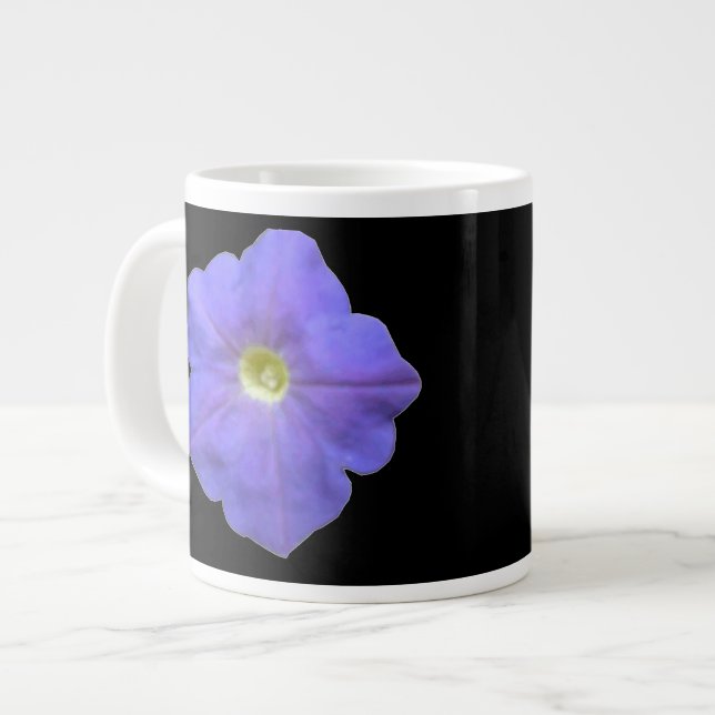 Caneca De Café Grande Blue Petunia Mug (Frente Esquerda)