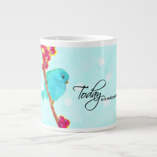 Caneca De Café Grande Bluebird - "Hoje é um dia muito bom!"