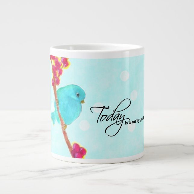 Caneca De Café Grande Bluebird - "Hoje é um dia muito bom!" (Frente)