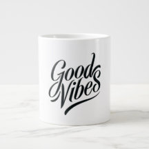 Boas Vibes Mug - Estilo de Caligrafia Moderno