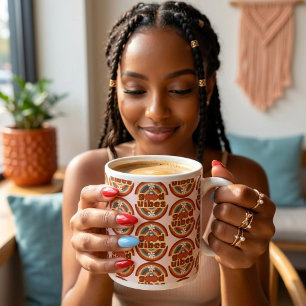 Caneca De Café Grande Boas Vibrações