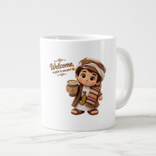 Caneca De Café Grande Boas-vindas à Cafeteria Iemenita