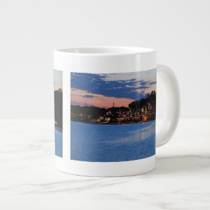 Caneca De Café Grande Boathouse Row Dusk