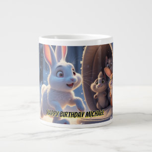 Caneca De Café Grande Boca-Coelhinha Bonita - Crianças - Presente Person