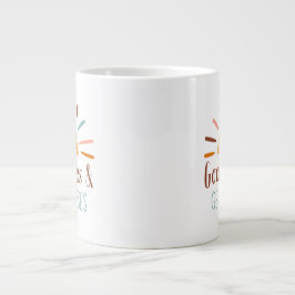 Caneca De Café Grande Boho Mug, boas víblias e gentis