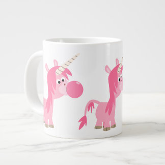 Caneca De Café Grande Bolha de Cartoon Gum Unicorn Jumbo Mug