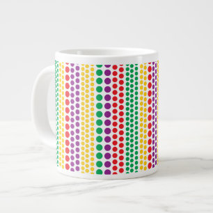 Caneca De Café Grande Bolinhas de chuva de carnaval