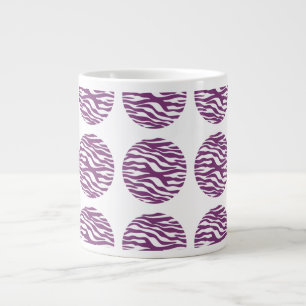 Caneca De Café Grande Bolinhas de impressão zebra Jumbo Mug