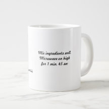 Bolinho de Chocolate Receita Mug Jumbo