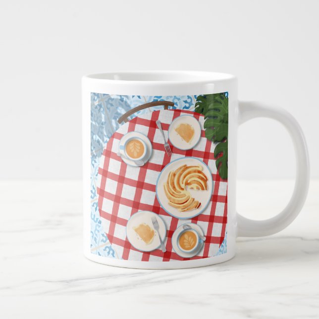 Caneca De Café Grande Bolo e Café por Dois (Direita)