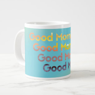 Caneca De Café Grande Bom Dia Quatro Textos Solares Jumbo 