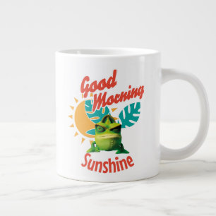 Caneca De Café Grande Bom Dia Sol Chameleão Divertido