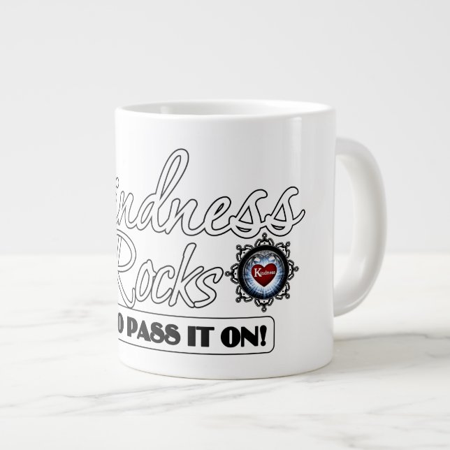 Caneca De Café Grande Bondade Rocks (Frente Esquerda)