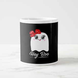Caneca De Café Grande Bonita Boo Halloween