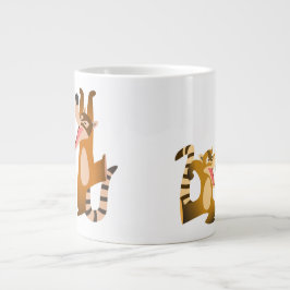 Caneca De Café Grande Bonita Joyful Cartoon Coatimundis
