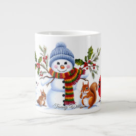 Caneca De Café Grande Bonita Tendência Moderna Engraçado Natal