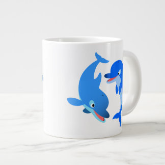 Caneca De Café Grande Bonitão Brincando Golfinhos Jumbo Mug