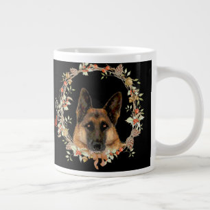 Caneca De Café Grande Bonito German shepherd Feriado Coffee Mug
