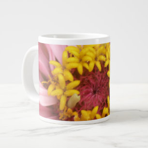 Caneca De Café Grande Bonito Rosa Zinnia Mug