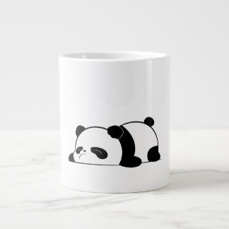 Caneca De Café Grande Bonito Sleepy Panda Design