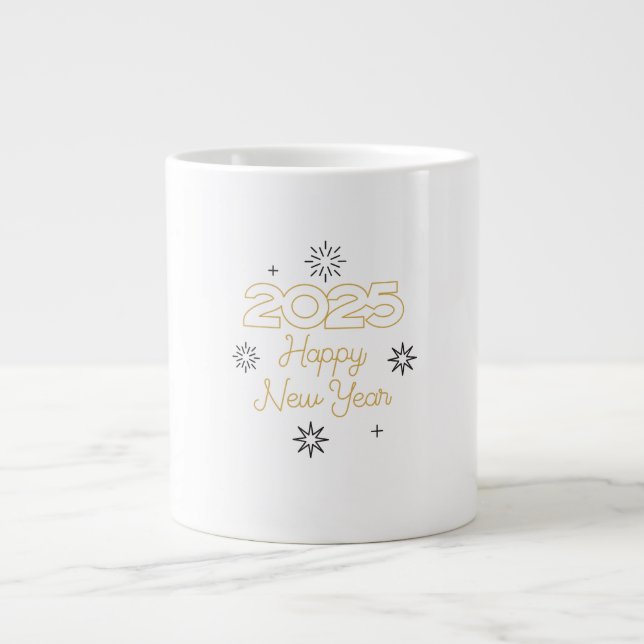 Caneca De Café Grande Bonne année 2025 (Frente)