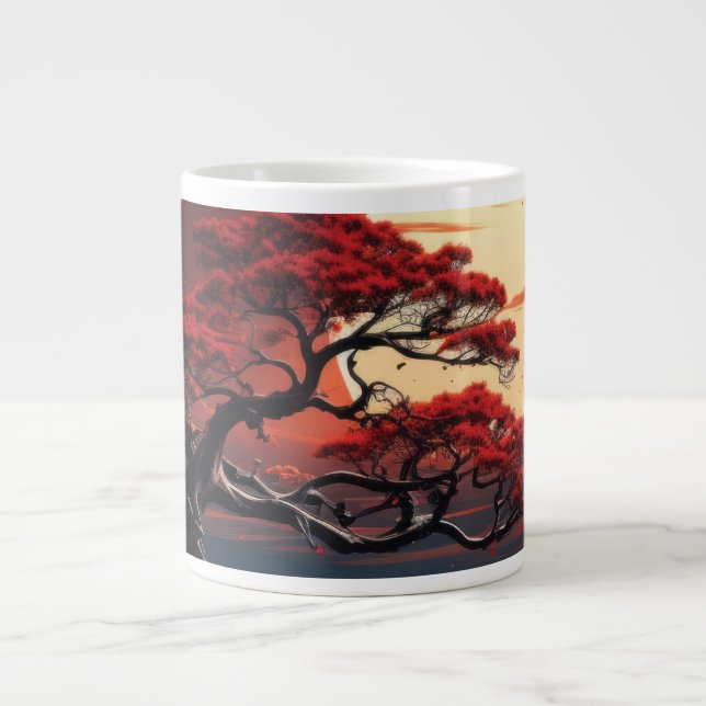 Caneca De Café Grande Bonsai Tree (Frente)