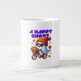 Caneca De Café Grande Boo Milk Tea Ghost Specialty Mug