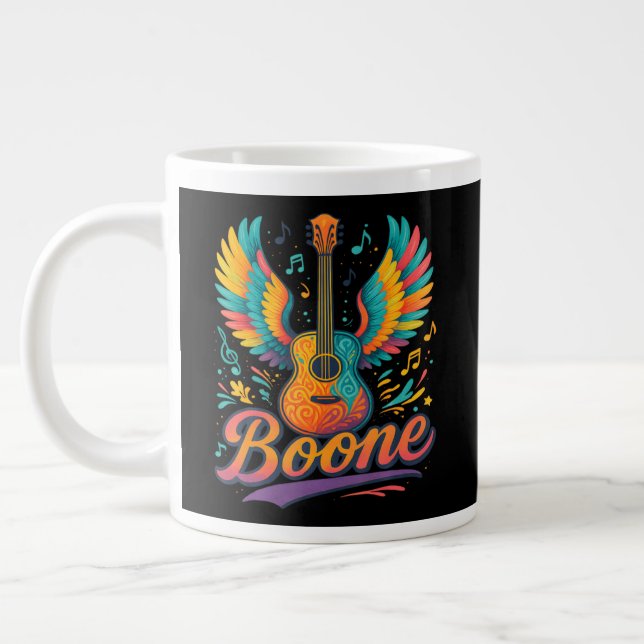 Caneca De Café Grande Boone Guitar (Esquerda)