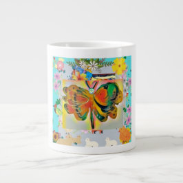 Caneca De Café Grande Borboleta Mug