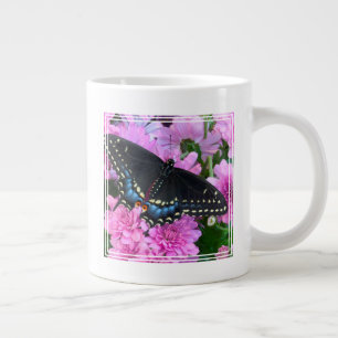 Caneca De Café Grande Borboleta Xadrez de Baltimore