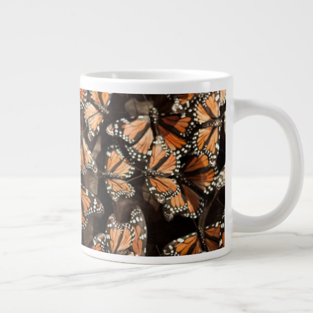 Caneca De Café Grande Borboletas Monarcas (Direita)