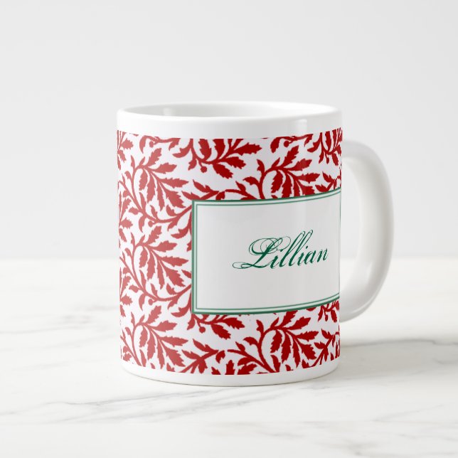 Caneca De Café Grande Borgonha Ivy Jumbo Mug (Frente Esquerda)