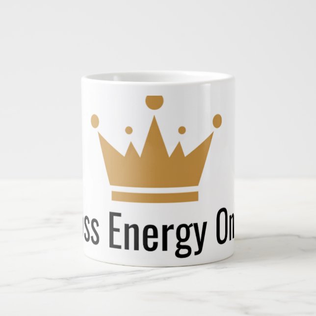 Caneca De Café Grande Boss Energy Only Mug (Frente)