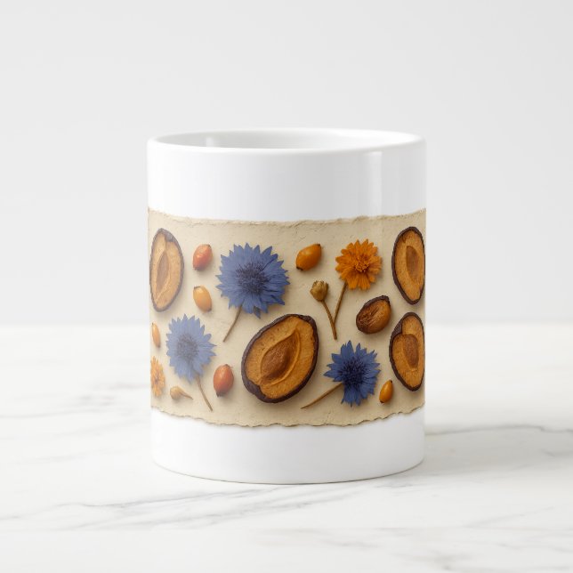 Caneca De Café Grande Botanical Harmony Mug (Frente)