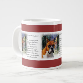 Caneca De Café Grande Boxer Oferece Onde O Amor Cresce