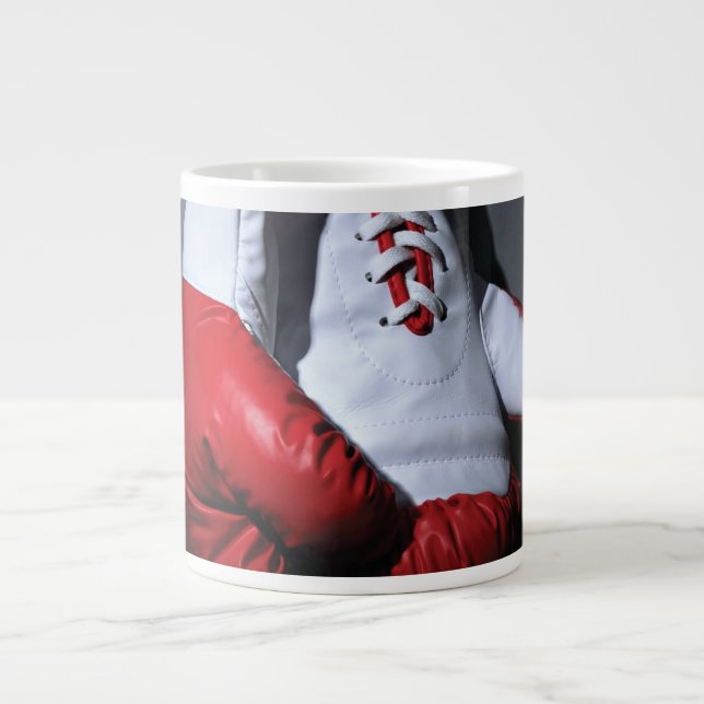 Caneca De Café Grande Boxing gloves  (Frente)