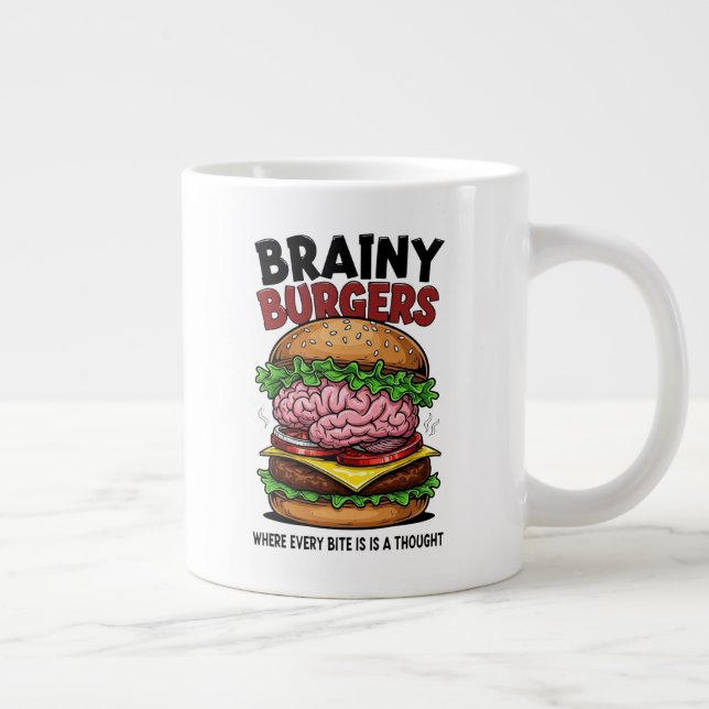 Caneca De Café Grande Brainy Burgers Jumbo Specialty Mug (Direita)