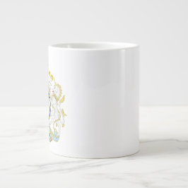 Caneca De Café Grande Brasão de Armas Britânico 
