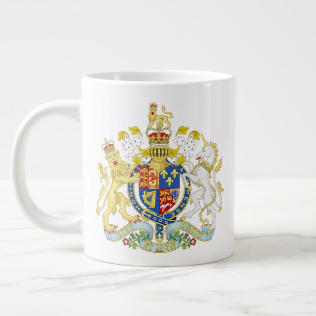 Caneca De Café Grande Brasão de Armas Britânico  (Esquerda)